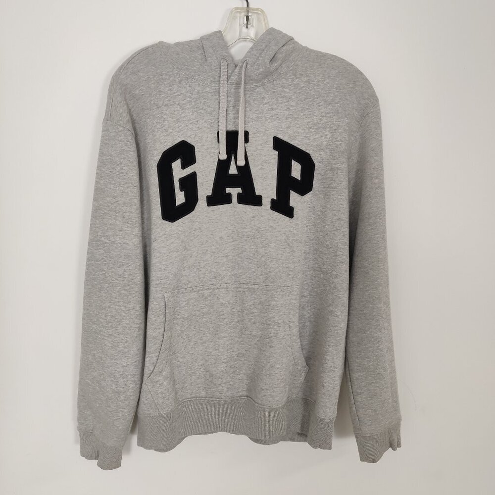 Gap Men's Silver Gray Hoodie Sweatshirt Size Small Cotton Gorpcore Athletic